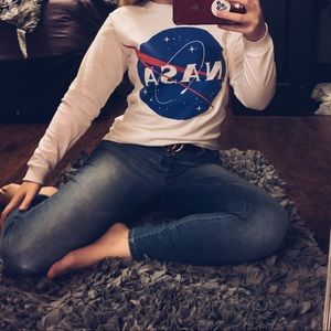 Buzz Aldrin Long Sleeve NASA Tee